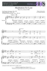 Meditation for Lent SA choral sheet music cover